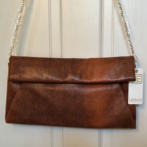 Urban Expressions Faux Leather Vegan Crossbody Clutch Purse New with Tags